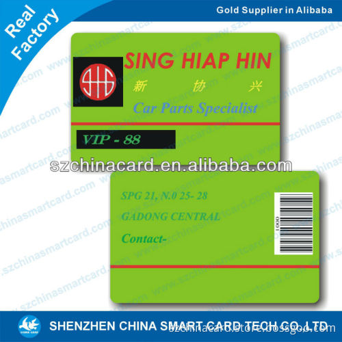 full color off-set printed guangzhou pvc barcode cards